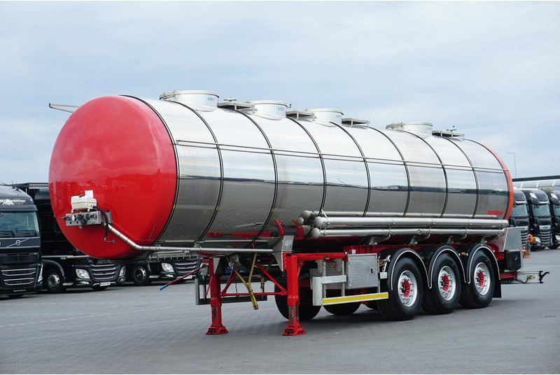 Wielton SOMMER / CYSTERNA SPOZYWCZA / 28 374 LITRÓW / 4 KOMOROWA / WEBAS - Semi-remorque citerne: photos 1 Wielton SOMMER / CYSTERNA SPOZYWCZA / 28 374 LITRÓW / 4 KOMOROWA / WEBAS - Semi-remorque citerne: photos 1