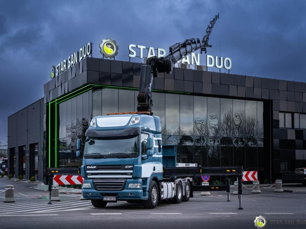 DAF CF 460 6x2 HMF 6020 HDS Crane Fly Jib 5th DAF CF 460 6x2 HMF 6020 HDS Crane Fly Jib 5th - Camion grue, Camion plateau: photos 4 DAF CF 460 6x2 HMF 6020 HDS Crane Fly Jib 5th DAF CF 460 6x2 HMF 6020 HDS Crane Fly Jib 5th - Camion grue, Camion plateau: photos 4