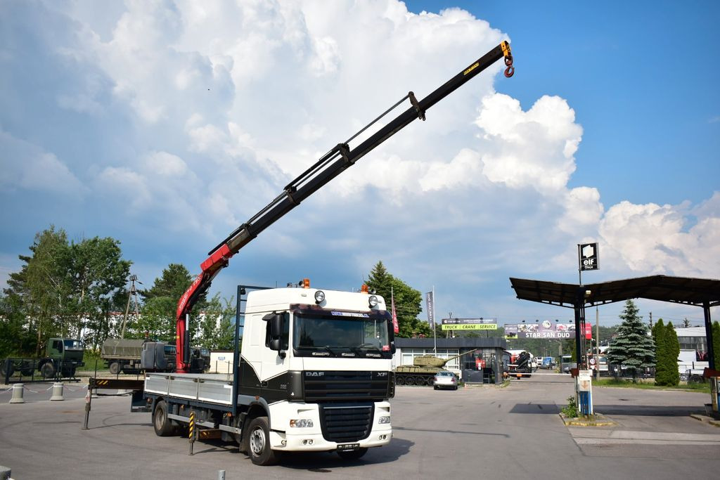 DAF XF 105.410 4x2 FASSI F 190 Trailer - Camion grue, Camion plateau: photos 1 DAF XF 105.410 4x2 FASSI F 190 Trailer - Camion grue, Camion plateau: photos 1