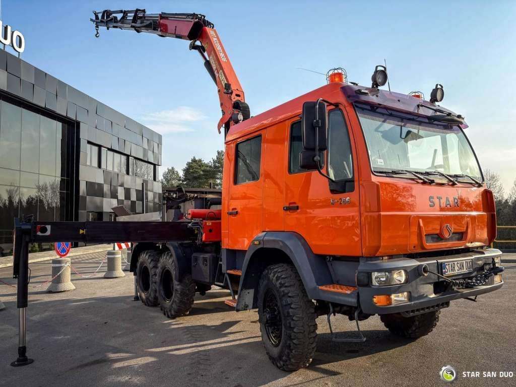 MAN STAR 266 MAN 6x6 PALFINGER PK 18001 Crane Kran - Camion grue: photos 4 MAN STAR 266 MAN 6x6 PALFINGER PK 18001 Crane Kran - Camion grue: photos 4