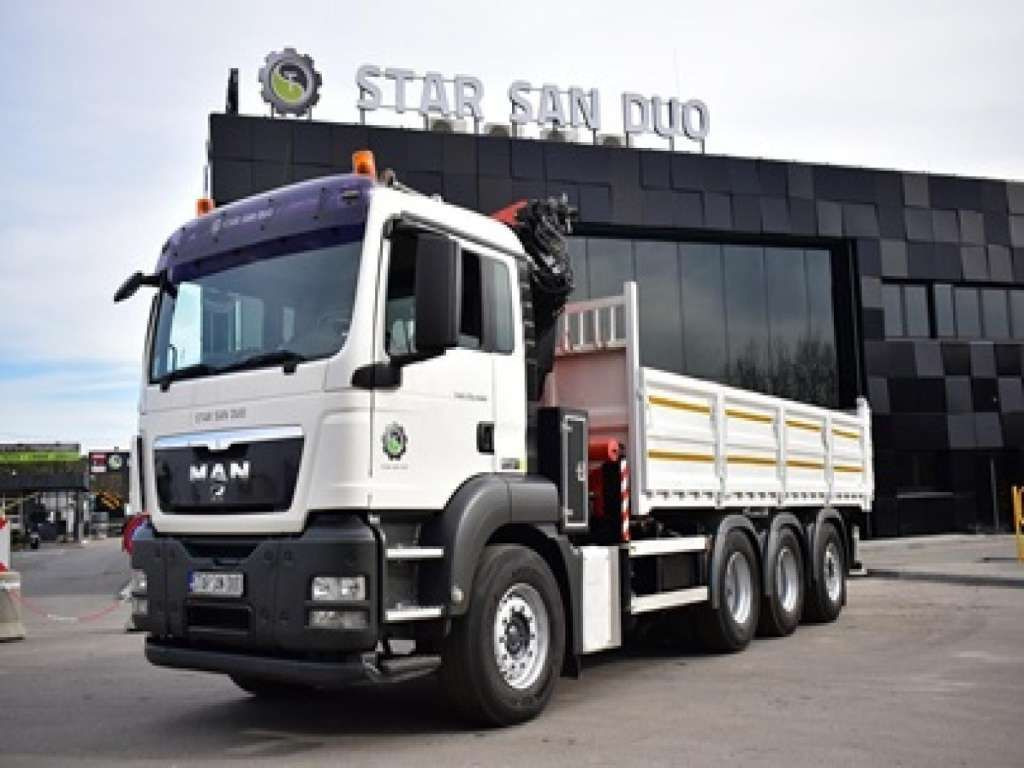 MAN TGS 35.400 8X4 PALFINGER PK 33002 CRANE KIPPER - Camion grue, Camion benne: photos 4 MAN TGS 35.400 8X4 PALFINGER PK 33002 CRANE KIPPER - Camion grue, Camion benne: photos 4