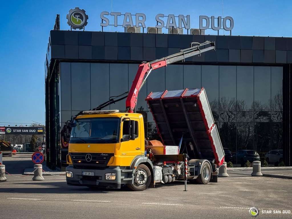 Mercedes-Benz AXOR 1824 4x2 HMF 975 HDS Crane Rotator Kipper Mercedes-Benz AXOR 1824 4x2 HMF 975 HDS Crane Rotator Kipper - Camion grue, Camion benne: photos 1 Mercedes-Benz AXOR 1824 4x2 HMF 975 HDS Crane Rotator Kipper Mercedes-Benz AXOR 1824 4x2 HMF 975 HDS Crane Rotator Kipper - Camion grue, Camion benne: photos 1
