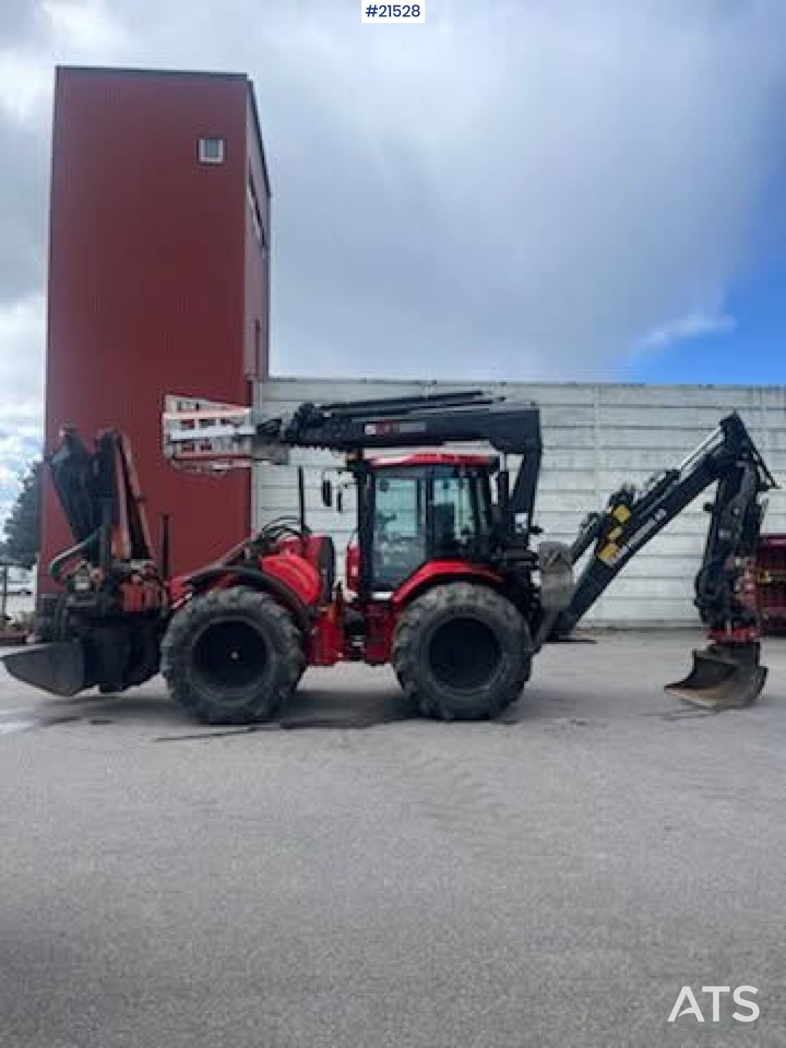 Huddig 1260C Traktorgraver m/ Palfinger kran, Lift, rototilt og skuffe - Tractopelle: photos 2 Huddig 1260C Traktorgraver m/ Palfinger kran, Lift, rototilt og skuffe - Tractopelle: photos 2