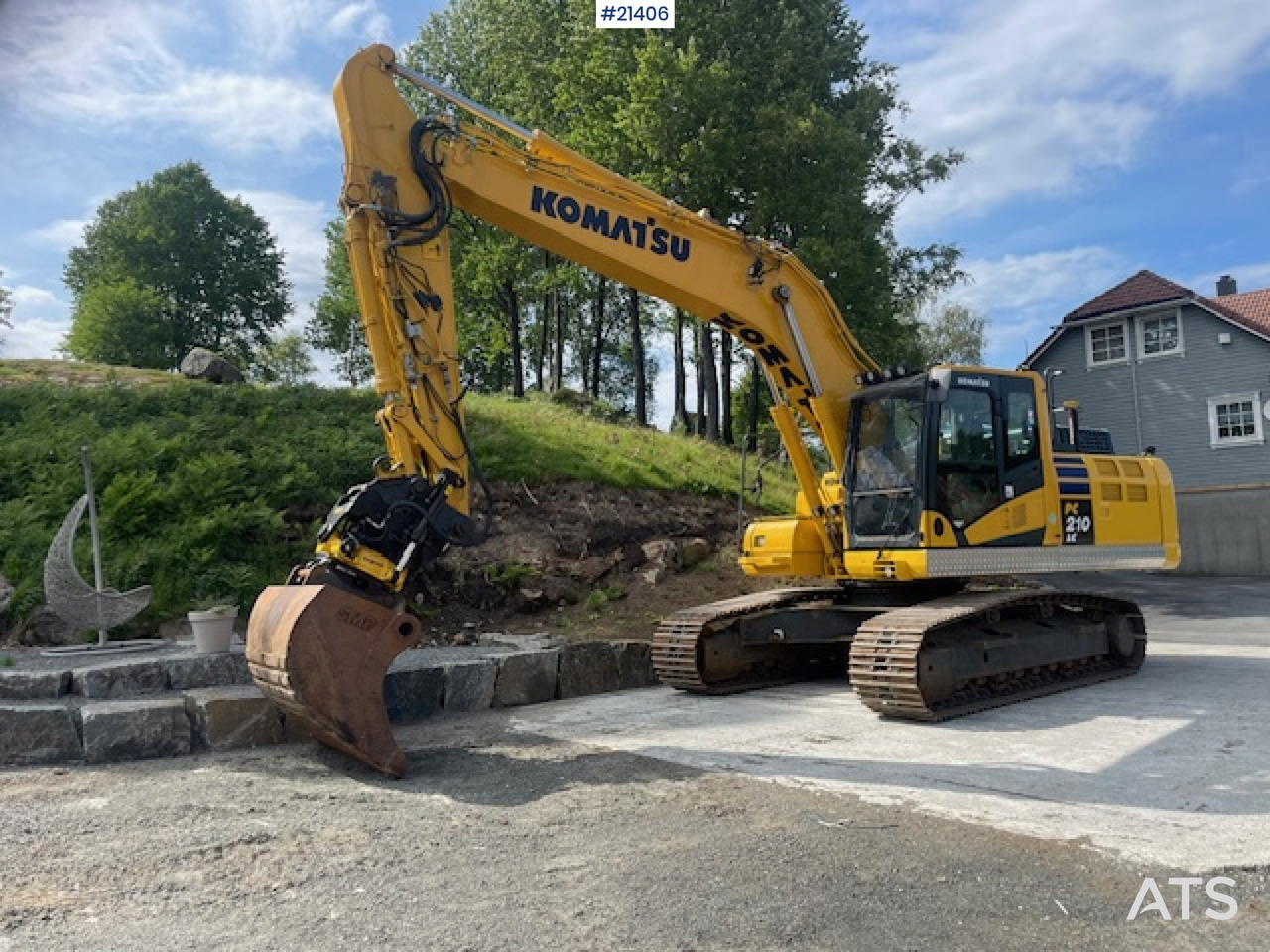 Komatsu PC210LC-11 m/Graveskuffe, pusseskuffe, rototilt og Leica gps - Pelle sur chenille: photos 3 Komatsu PC210LC-11 m/Graveskuffe, pusseskuffe, rototilt og Leica gps - Pelle sur chenille: photos 3