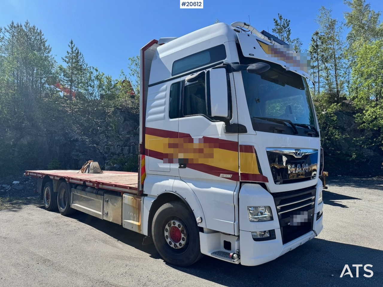 Camion plateau MAN TGX 580: photos 9 Camion plateau MAN TGX 580: photos 9