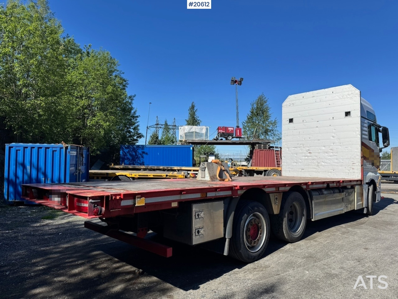 Camion plateau MAN TGX 580: photos 6 Camion plateau MAN TGX 580: photos 6