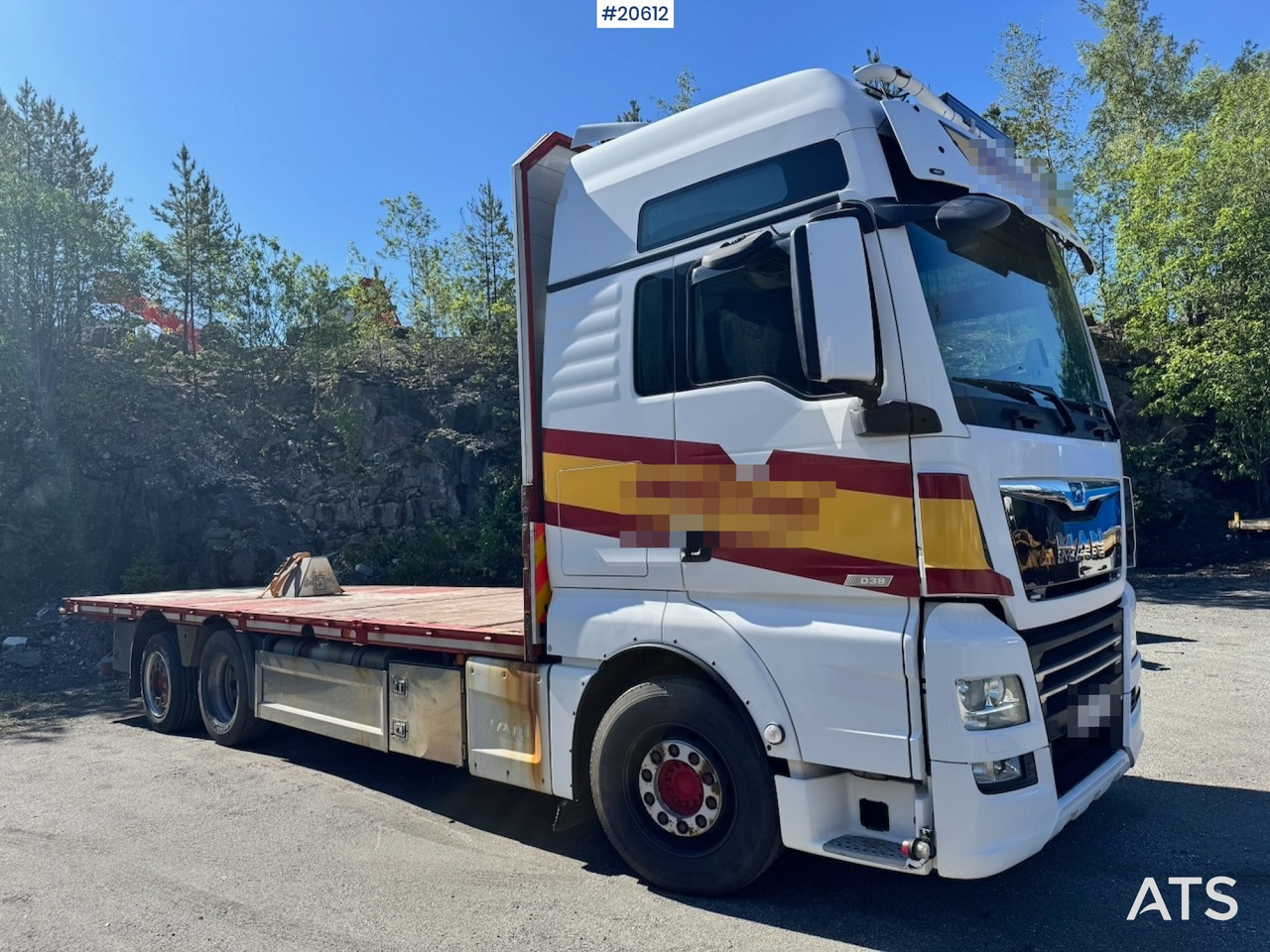 Camion plateau MAN TGX 580: photos 8 Camion plateau MAN TGX 580: photos 8