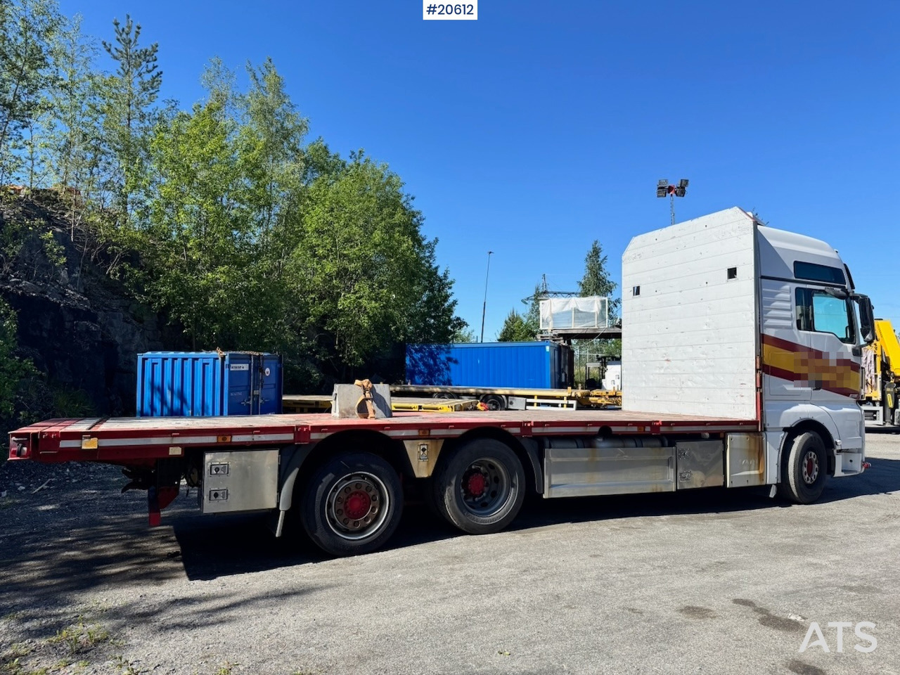 Camion plateau MAN TGX 580: photos 7 Camion plateau MAN TGX 580: photos 7