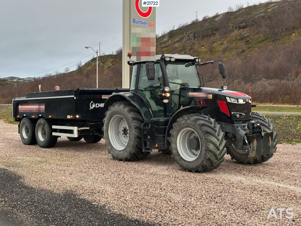 Massey Ferguson 7719 S 4x4 brøyterigget traktor m/ 2 sett dekk, snøfres og henger. SE VIDEO - Tracteur agricole: photos 5 Massey Ferguson 7719 S 4x4 brøyterigget traktor m/ 2 sett dekk, snøfres og henger. SE VIDEO - Tracteur agricole: photos 5