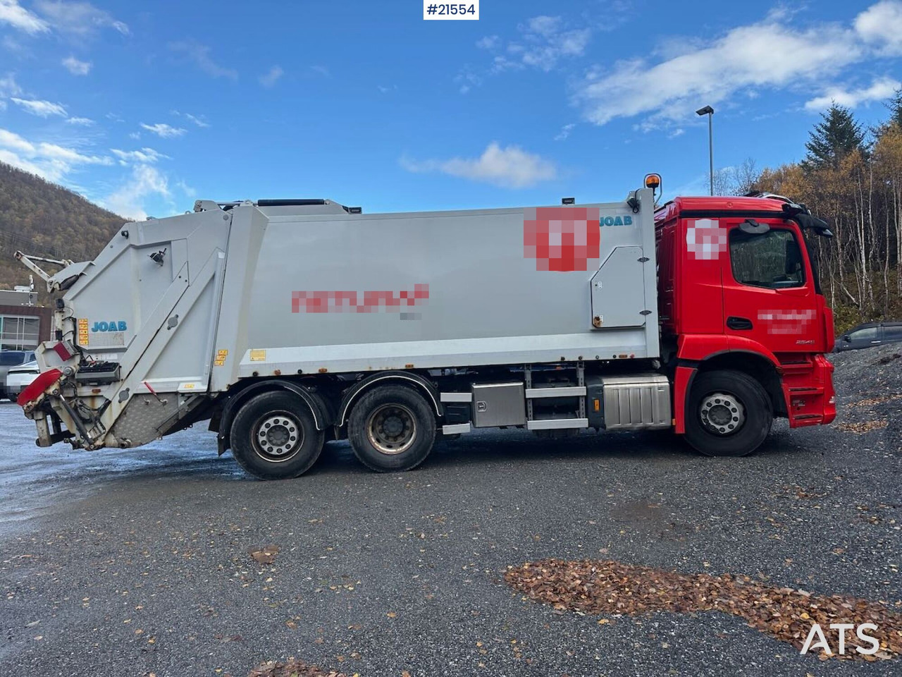 Benne à ordures ménagères Mercedes Actros 2543 6x2 2 – kammers komprimatorbil m/ 2020 JOAB Anaconda twin påbygg: photos 7