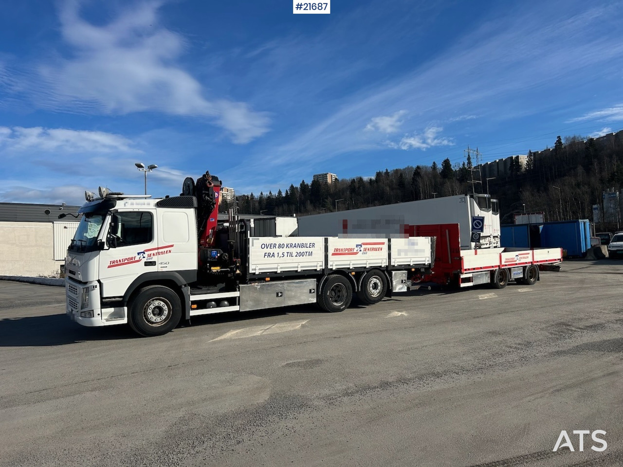 Volvo Volvo FM450 Kranbil m/ 21 t/m HMF kran og Løftelem. 194 000 km! - Camion grue: photos 2 Volvo Volvo FM450 Kranbil m/ 21 t/m HMF kran og Løftelem. 194 000 km! - Camion grue: photos 2