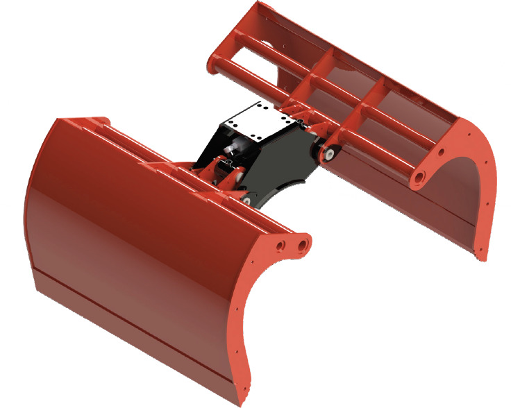 Clamshell bucket withouth side-walls BV-MR 205 - Benne preneuse pour Grue auxiliaire: photos 1 Clamshell bucket withouth side-walls BV-MR 205 - Benne preneuse pour Grue auxiliaire: photos 1