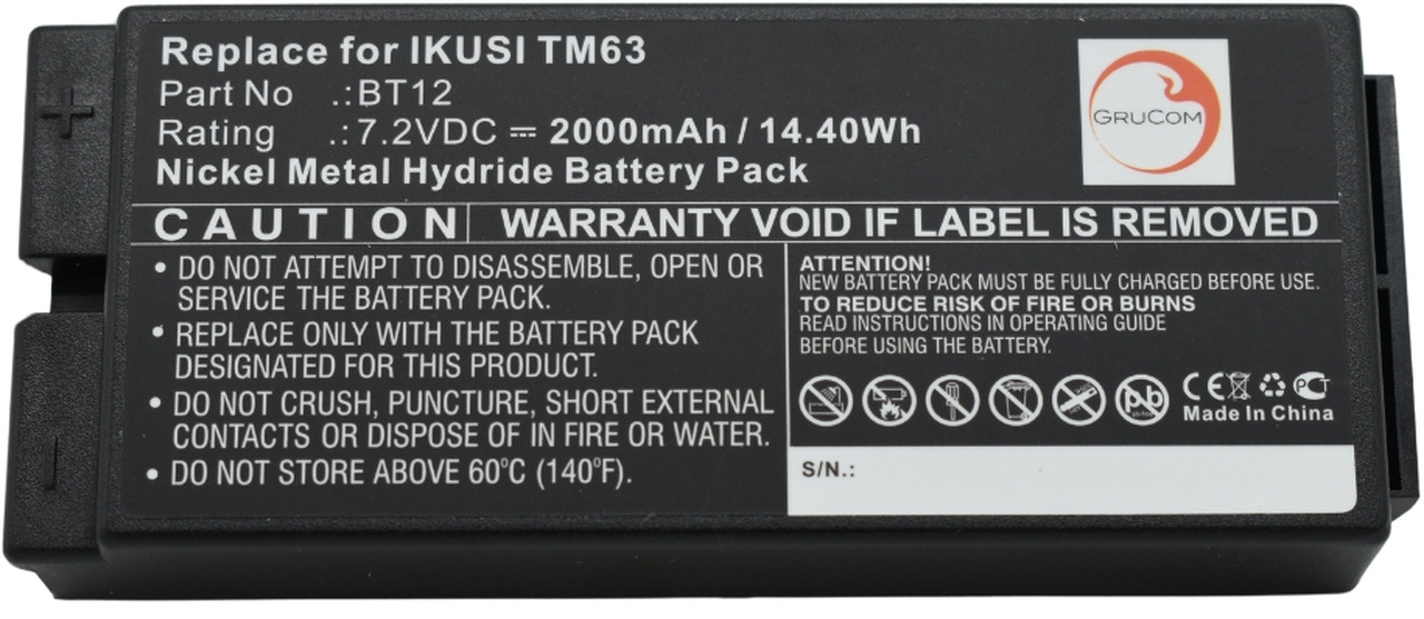Compatible battery Ikusi BT12 - Accumulateur pour Grue auxiliaire: photos 4 Compatible battery Ikusi BT12 - Accumulateur pour Grue auxiliaire: photos 4