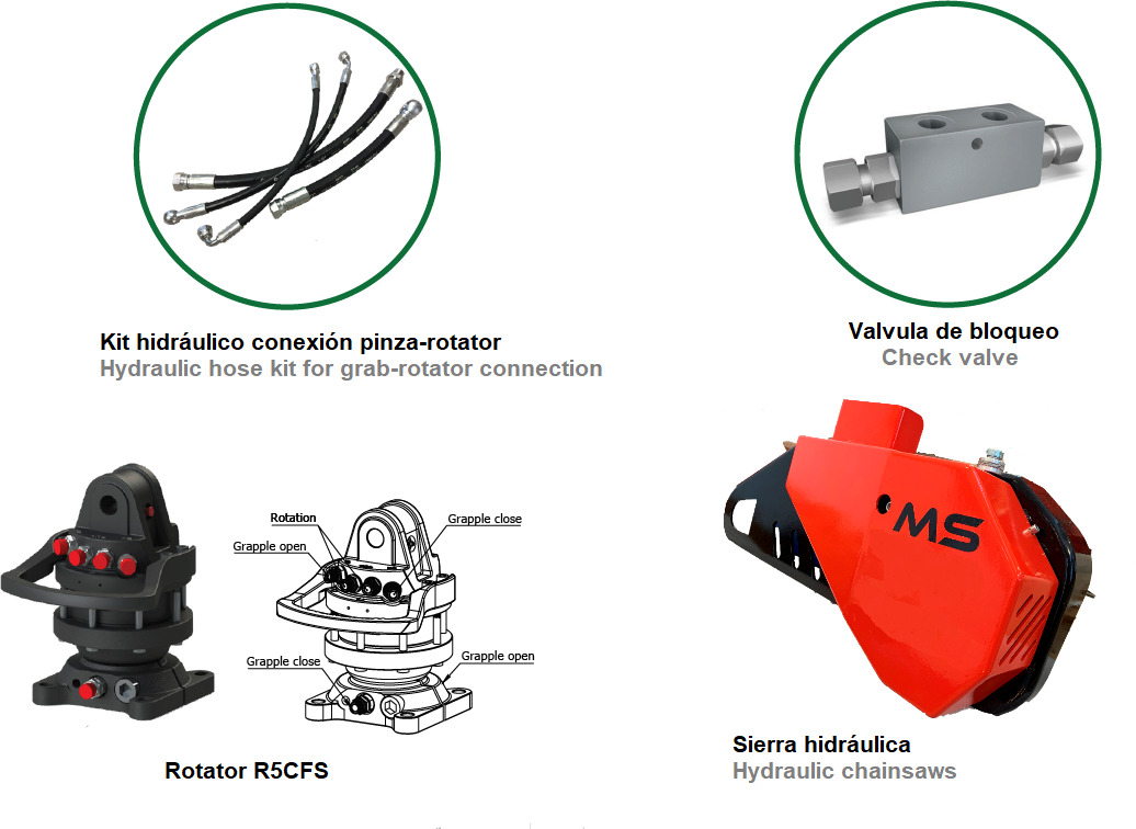 LOG GRAB REINFORCED SERIE PF-R 22 - Grappin pour Grue auxiliaire: photos 3 LOG GRAB REINFORCED SERIE PF-R 22 - Grappin pour Grue auxiliaire: photos 3