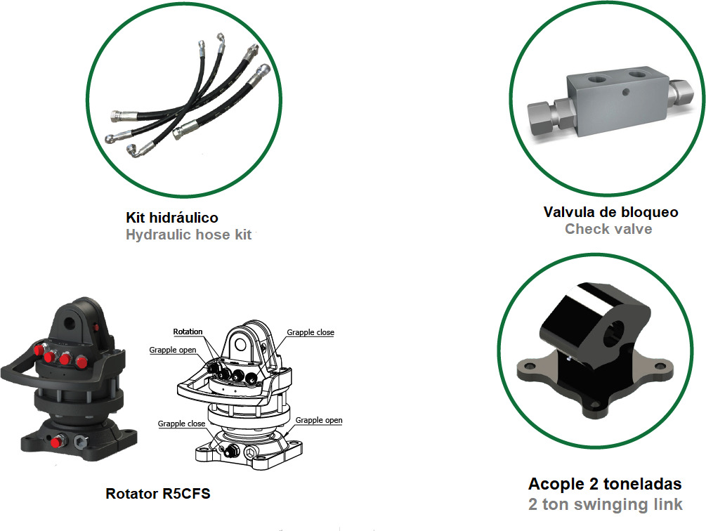 Polyp grab PLP 180/4 - Grappin pour Grue auxiliaire: photos 3 Polyp grab PLP 180/4 - Grappin pour Grue auxiliaire: photos 3