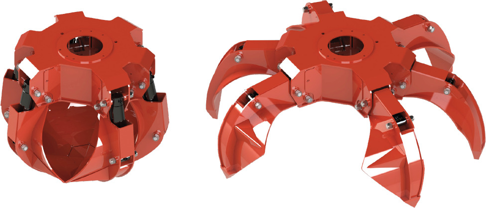 Polyp grab PLP 320/4 - Grappin pour Grue auxiliaire: photos 1 Polyp grab PLP 320/4 - Grappin pour Grue auxiliaire: photos 1