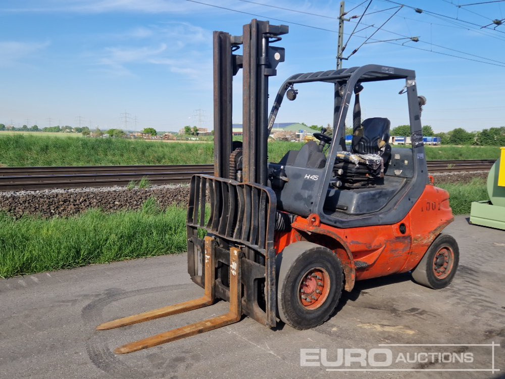Linde H25 Diesel Forklift, 2 Stage Mast, Freelift Mast, Forks - Chariot élévateur: photos 1 Linde H25 Diesel Forklift, 2 Stage Mast, Freelift Mast, Forks - Chariot élévateur: photos 1