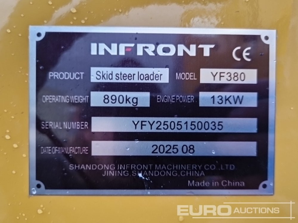 Mini chargeuse Unused 2025 Infront YF380: photos 18 Mini chargeuse Unused 2025 Infront YF380: photos 18