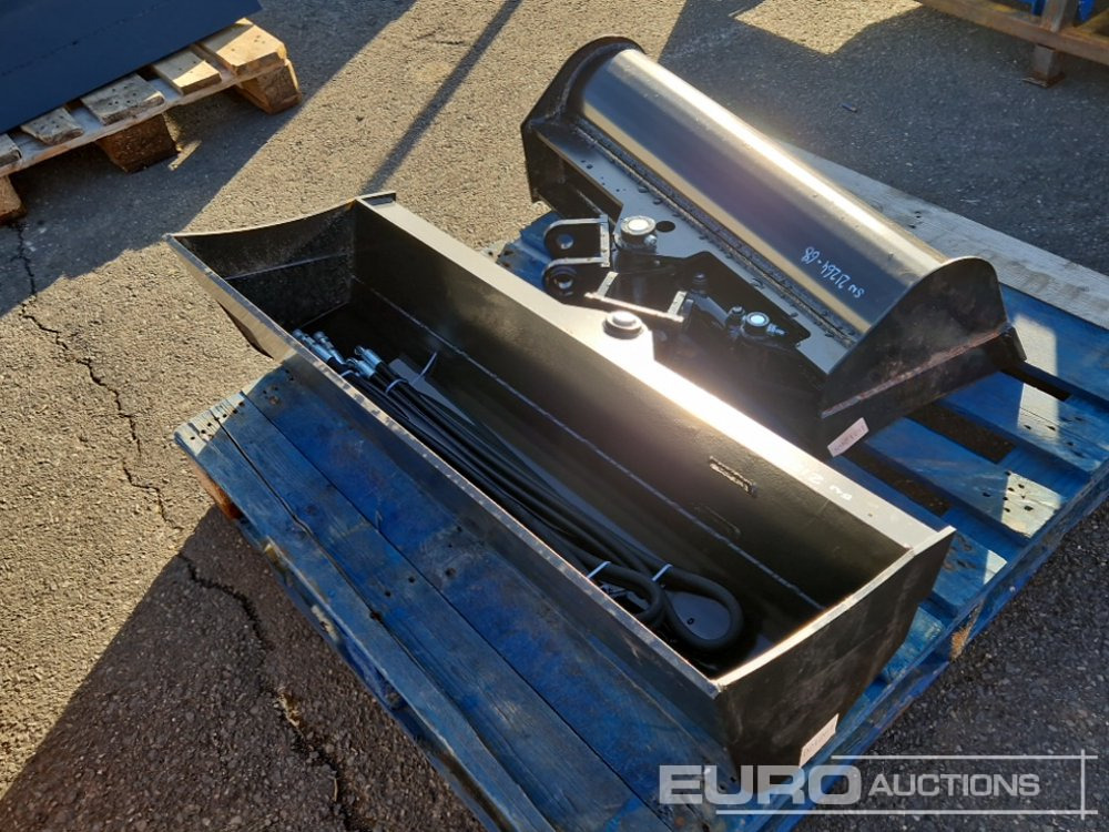 Unused 2025 Miva 40", 32" Tilt Ditching Bucket to suit 1-3 Ton Excavator, Pin Diameter 1” (2 of) - Godet: photos 3 Unused 2025 Miva 40", 32" Tilt Ditching Bucket to suit 1-3 Ton Excavator, Pin Diameter 1” (2 of) - Godet: photos 3