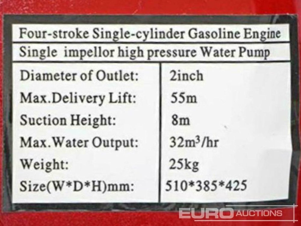 Pompe à eau Unused Ashita LBHP20: photos 12