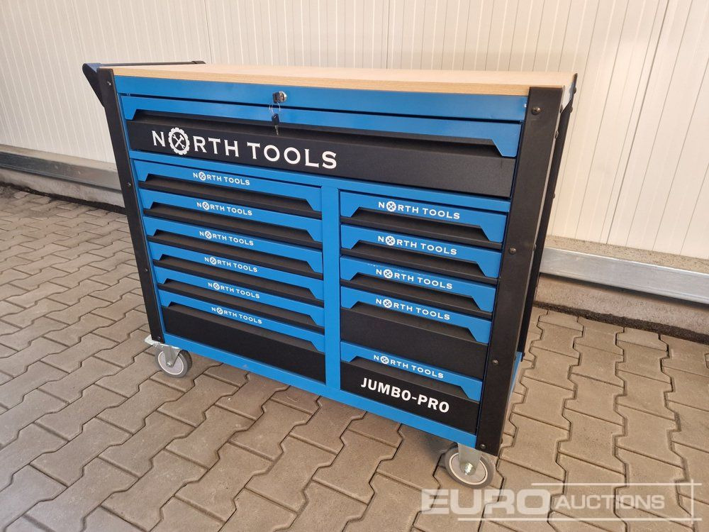 Unused NORTH-TOOL JUMBO-PRO 12 Drawer Tool Cabinet, Professional Tools - Matériel de chantier: photos 3 Unused NORTH-TOOL JUMBO-PRO 12 Drawer Tool Cabinet, Professional Tools - Matériel de chantier: photos 3
