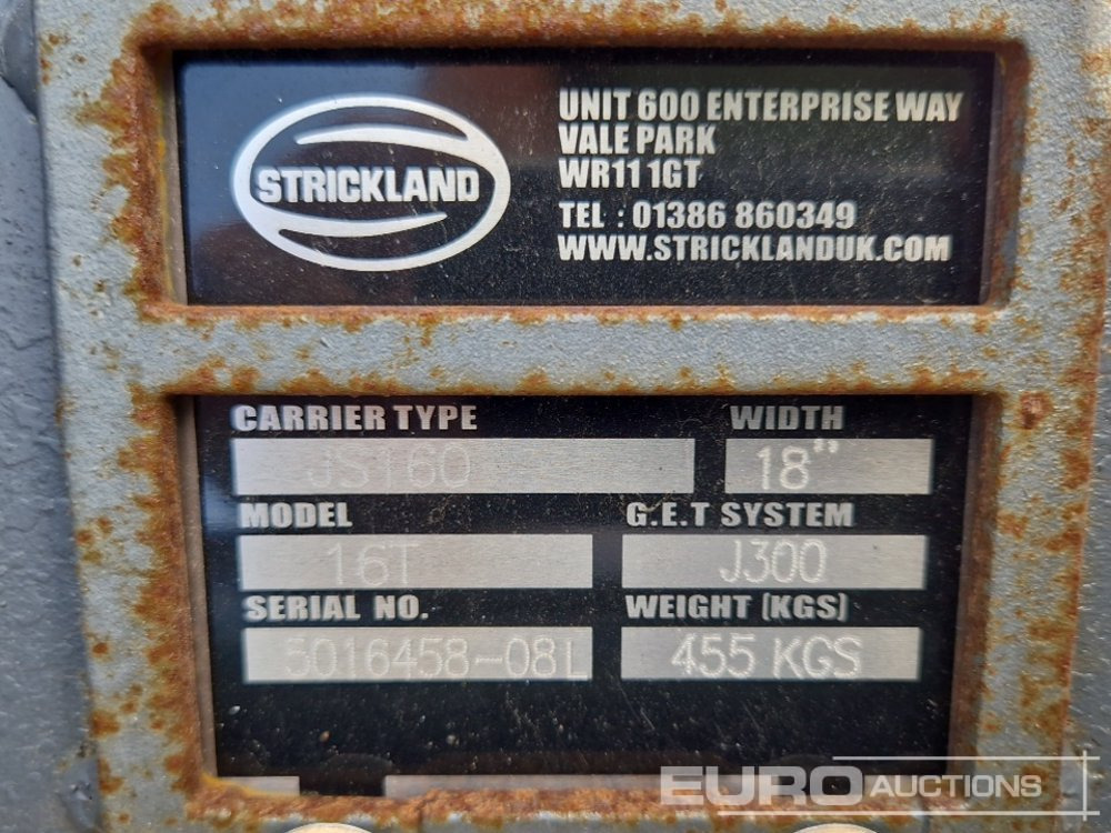 Godet neuf Unused Strickland 18" Digging Bucket, 80mm Pin to suit JCB JS160: photos 7