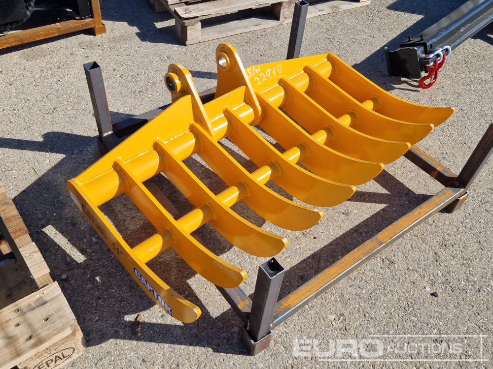 Unused 2025 Captok 44" Dense-Teeth Rake to suit CAT 3-5 Ton Excavator / Rastrillo para Excavadora CAT 3-5 Toneladas - Godet: photos 3 Unused 2025 Captok 44" Dense-Teeth Rake to suit CAT 3-5 Ton Excavator / Rastrillo para Excavadora CAT 3-5 Toneladas - Godet: photos 3