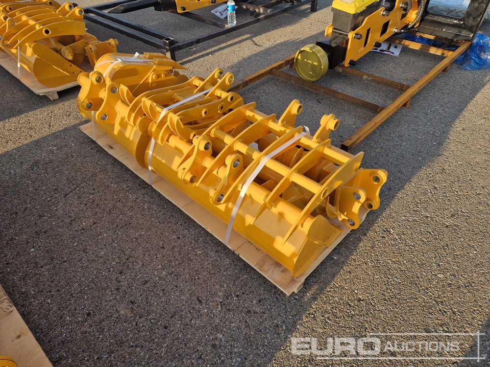 Unused 2025 Captok Qty (8 of) Rake, Ripper, Graber, 12" Auger, 16" Auger, 8" Narrow Bucket, 24" Bucket, 32" Bucket to suit CAT 301 Excavator - Godet: photos 1 Unused 2025 Captok Qty (8 of) Rake, Ripper, Graber, 12" Auger, 16" Auger, 8" Narrow Bucket, 24" Bucket, 32" Bucket to suit CAT 301 Excavator - Godet: photos 1