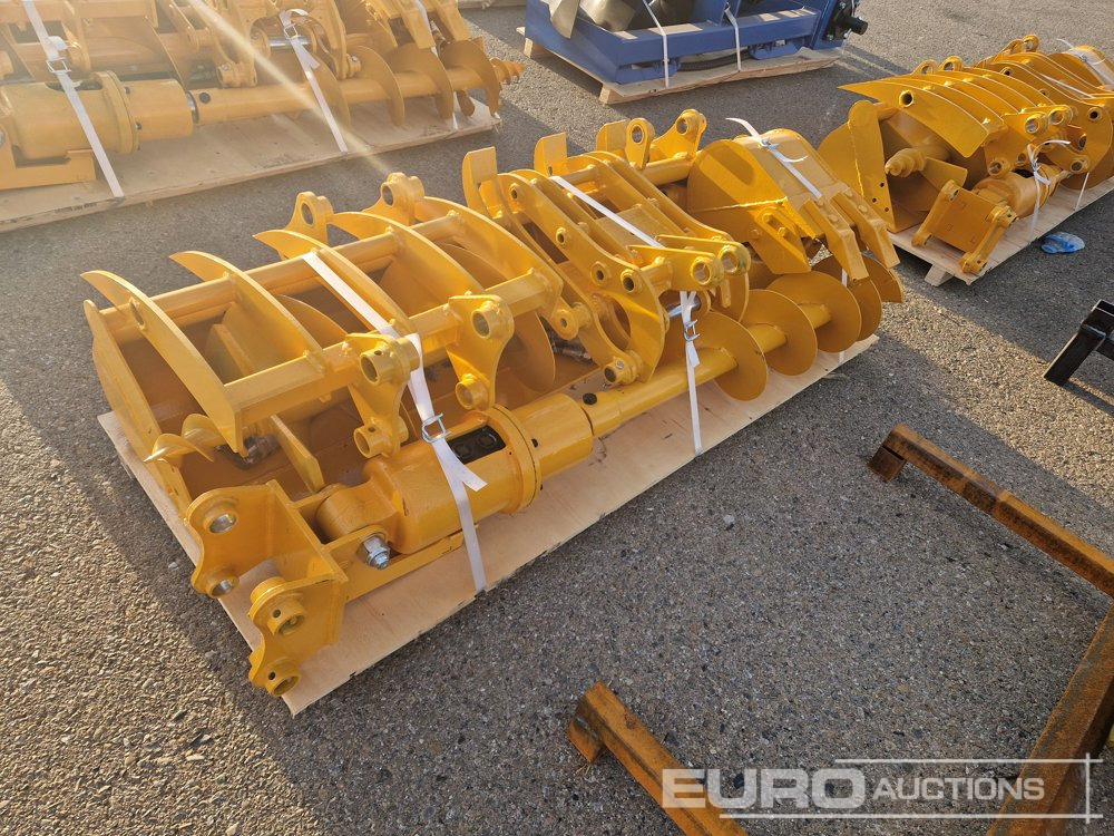 Unused 2025 Captok Qty (8 of) Rake, Ripper, Graber, 12" Auger, 16" Auger, 8" Narrow Bucket, 24" Bucket, 32" Bucket to suit CAT 301 Excavator - Godet: photos 4 Unused 2025 Captok Qty (8 of) Rake, Ripper, Graber, 12" Auger, 16" Auger, 8" Narrow Bucket, 24" Bucket, 32" Bucket to suit CAT 301 Excavator - Godet: photos 4