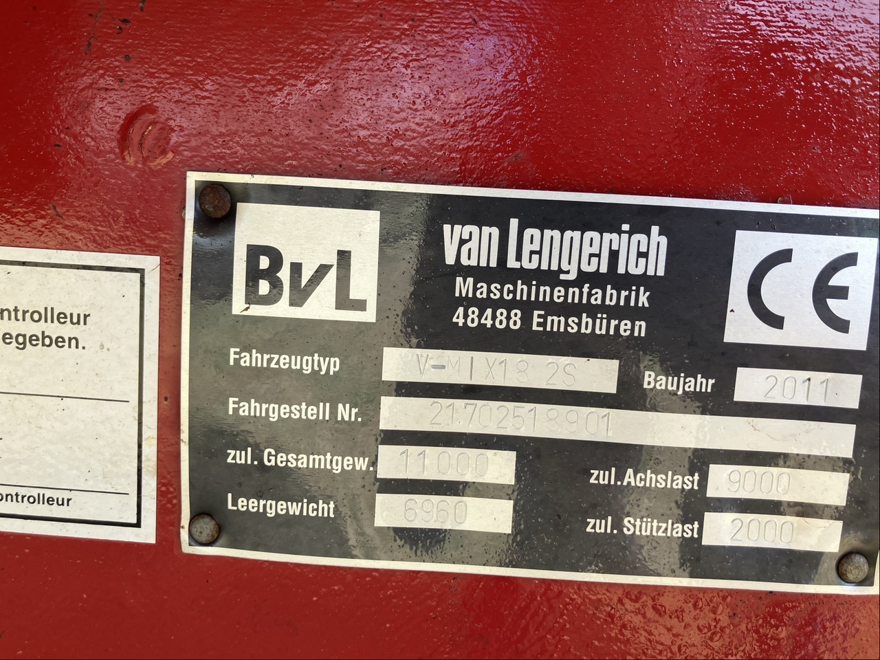 BVL Futtermischwagen V-Mix 18 2S - Mélangeuse: photos 2 BVL Futtermischwagen V-Mix 18 2S - Mélangeuse: photos 2