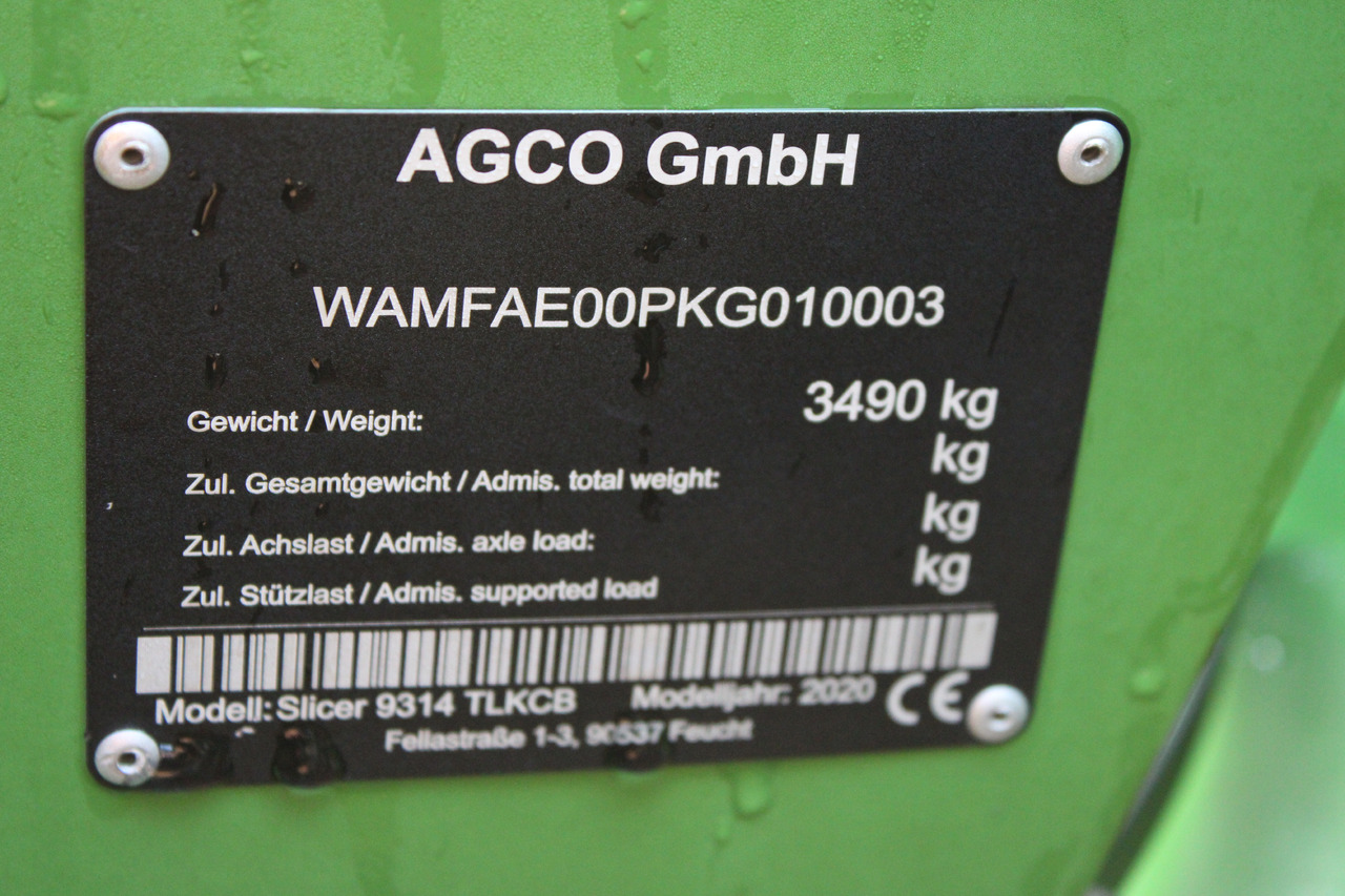 Fendt Slicer 9314 TLKCB - Faucheuse: photos 2 Fendt Slicer 9314 TLKCB - Faucheuse: photos 2