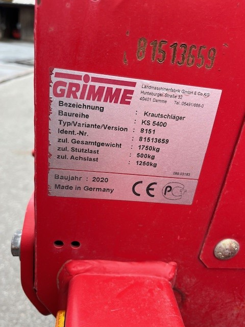Grimme Krautschlegler KS 5400 - Matériel de récolte: photos 4 Grimme Krautschlegler KS 5400 - Matériel de récolte: photos 4