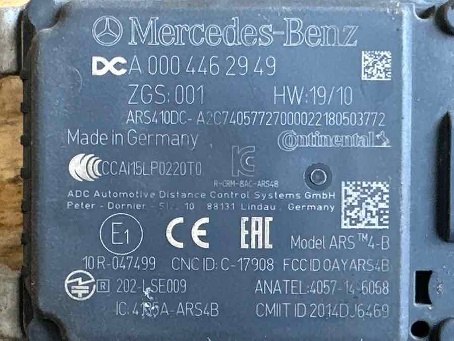 MERCEDES ZGS RADAR SENSOR A0004462949 - Système électrique pour Camion: photos 3 MERCEDES ZGS RADAR SENSOR A0004462949 - Système électrique pour Camion: photos 3