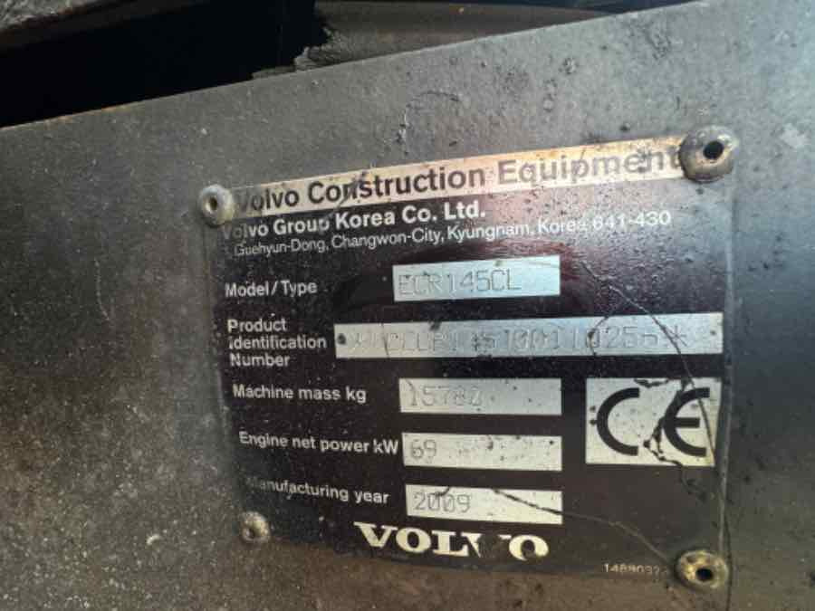 VOLVO CONSTRUCTION EXCAVATOR ECR145 ** FOR PARTS ** - Pelle sur chenille: photos 3 VOLVO CONSTRUCTION EXCAVATOR ECR145 ** FOR PARTS ** - Pelle sur chenille: photos 3