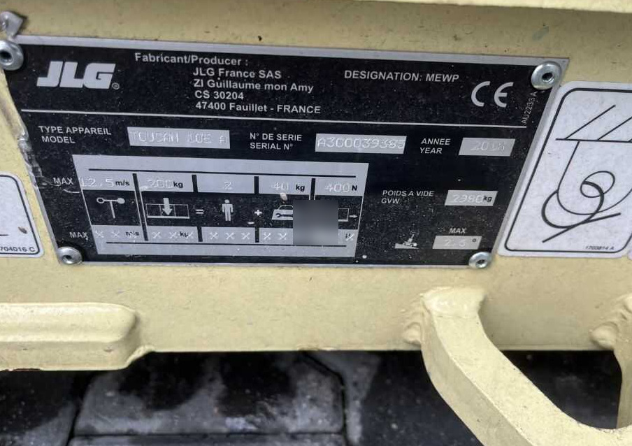 JLG Toucan 10EA - Nacelle à mât vertical: photos 4 JLG Toucan 10EA - Nacelle à mât vertical: photos 4