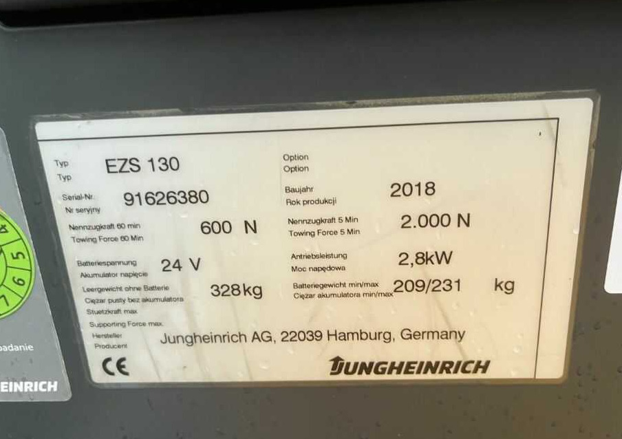 Jungheinrich EZS130 - Chariot tracteur: photos 4 Jungheinrich EZS130 - Chariot tracteur: photos 4