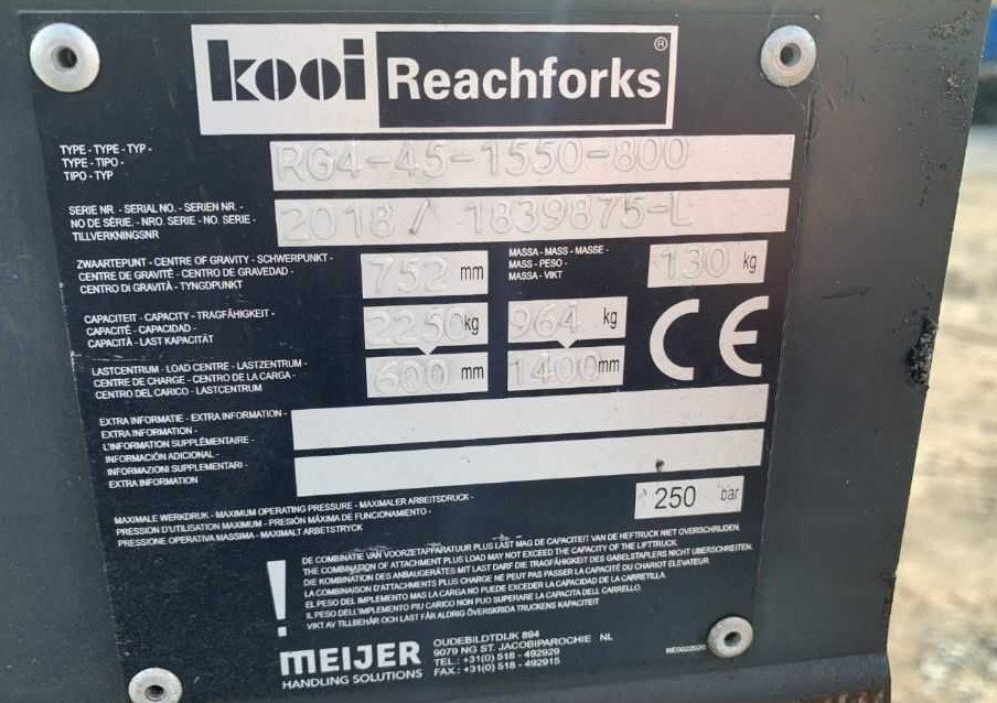 Kooi RG4-45-1550 - Flèche pour Matériel de manutention: photos 2 Kooi RG4-45-1550 - Flèche pour Matériel de manutention: photos 2