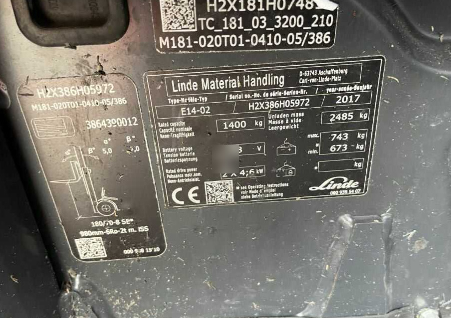 Linde E14-02 - Chariot élévateur électrique: photos 4 Linde E14-02 - Chariot élévateur électrique: photos 4