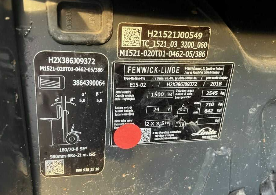 Linde E15-02 - Chariot élévateur électrique: photos 4 Linde E15-02 - Chariot élévateur électrique: photos 4