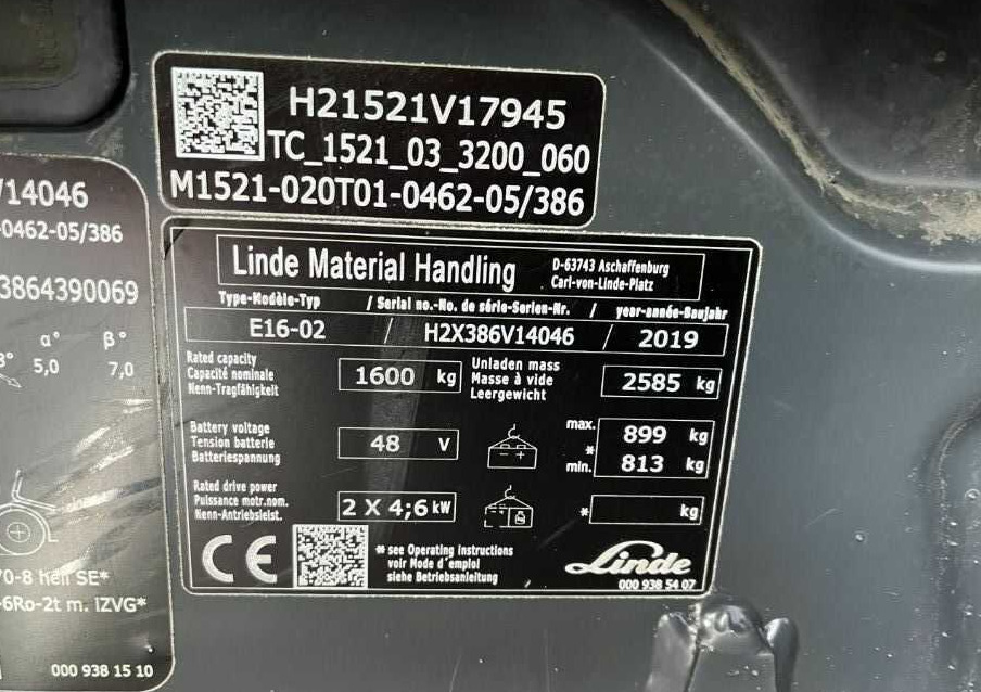 Linde E16-02 - Chariot élévateur électrique: photos 4 Linde E16-02 - Chariot élévateur électrique: photos 4
