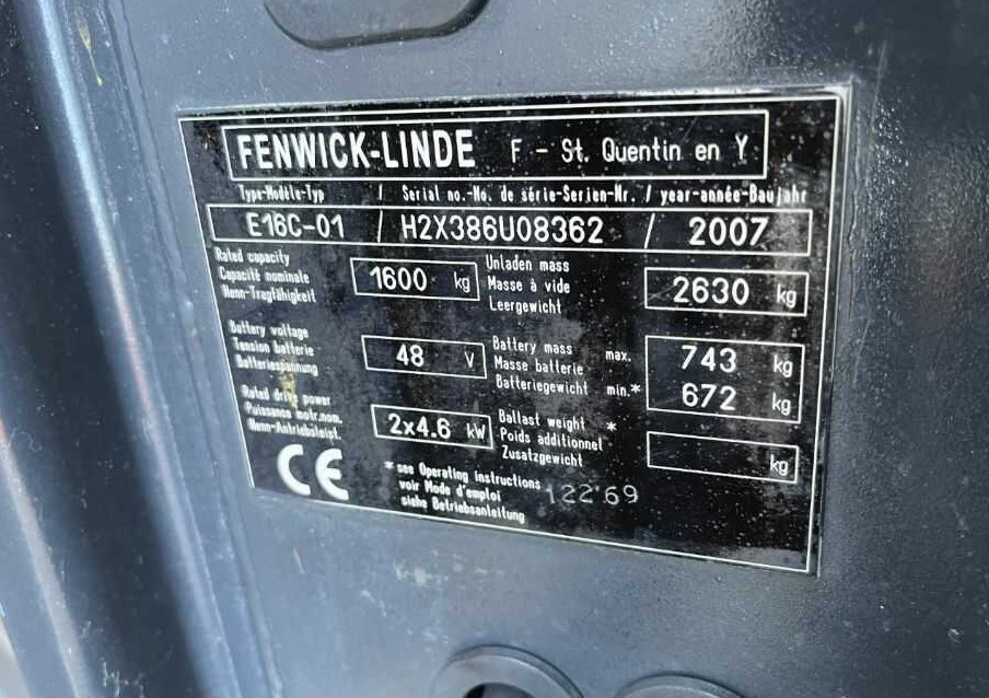 Linde E16C-01 - Chariot élévateur électrique: photos 4 Linde E16C-01 - Chariot élévateur électrique: photos 4