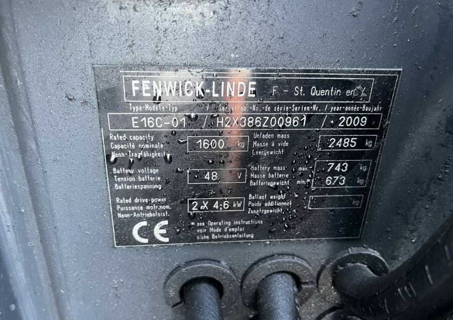 Linde E16C-01 - Chariot élévateur électrique: photos 4 Linde E16C-01 - Chariot élévateur électrique: photos 4