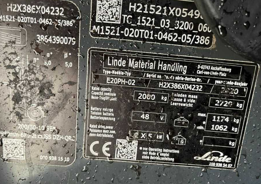 Linde E20PH-02 - Chariot élévateur électrique: photos 4 Linde E20PH-02 - Chariot élévateur électrique: photos 4