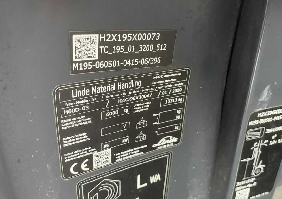 Linde H60D-03 - Chariot élévateur diesel: photos 4 Linde H60D-03 - Chariot élévateur diesel: photos 4