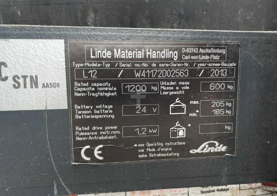 Linde L12i - Gerbeur: photos 4 Linde L12i - Gerbeur: photos 4