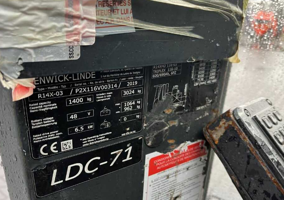 Linde R14X - Chariot à mât rétractable: photos 4 Linde R14X - Chariot à mât rétractable: photos 4