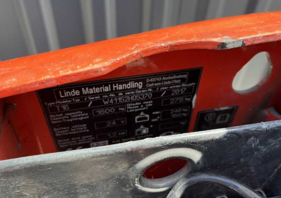 Linde T16 - Transpalette: photos 4 Linde T16 - Transpalette: photos 4