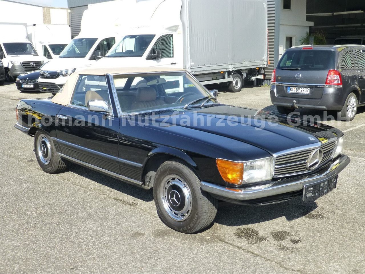 Cabriolet neuf Mercedes-Benz 450 SL 107 Roadster Lack und Verdeck Neu!: photos 6