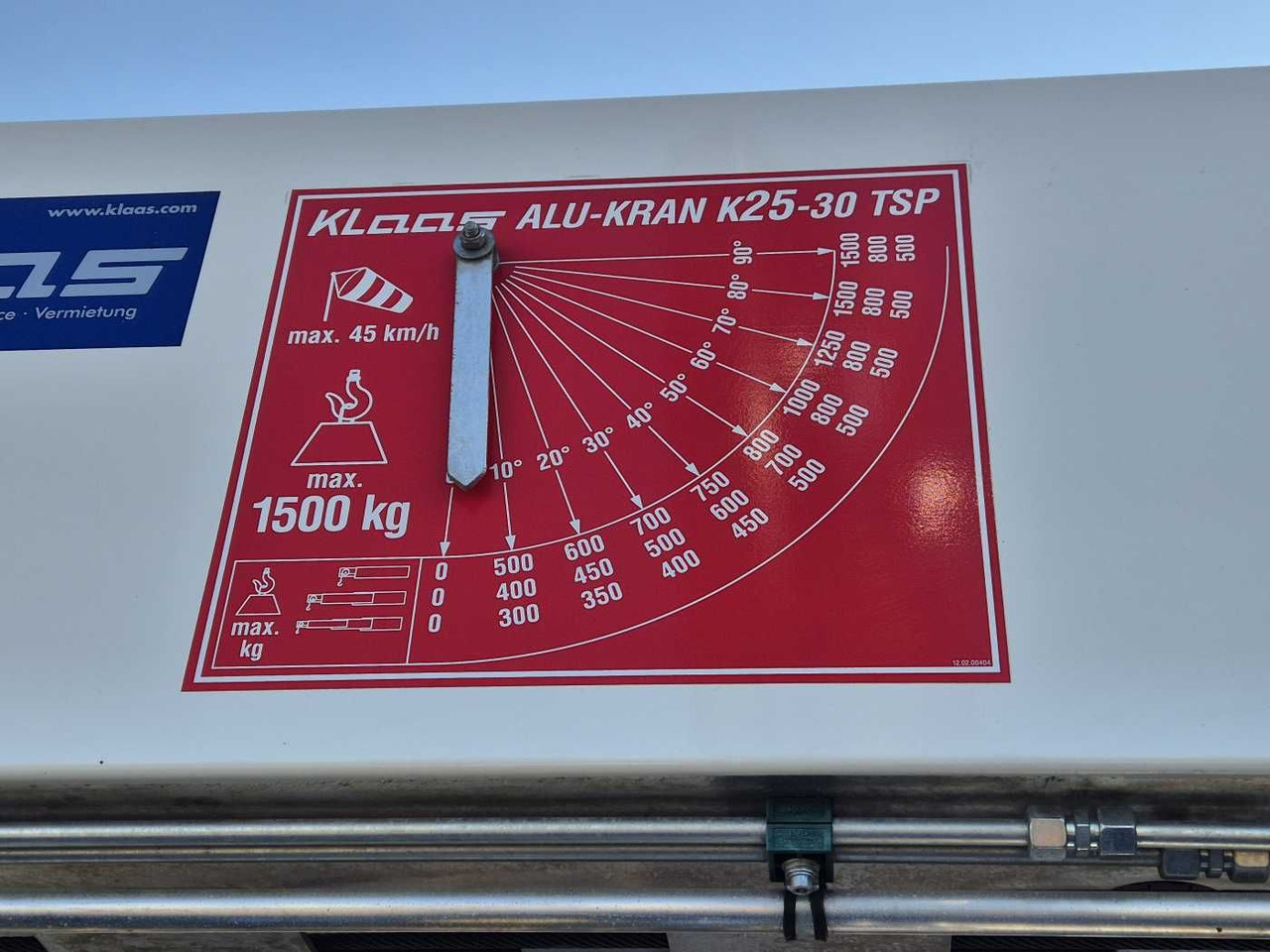 Camion grue MAN TGL 8.150 Dachdeckerkran Klaas K25-30 TSP Funk: photos 10 Camion grue MAN TGL 8.150 Dachdeckerkran Klaas K25-30 TSP Funk: photos 10