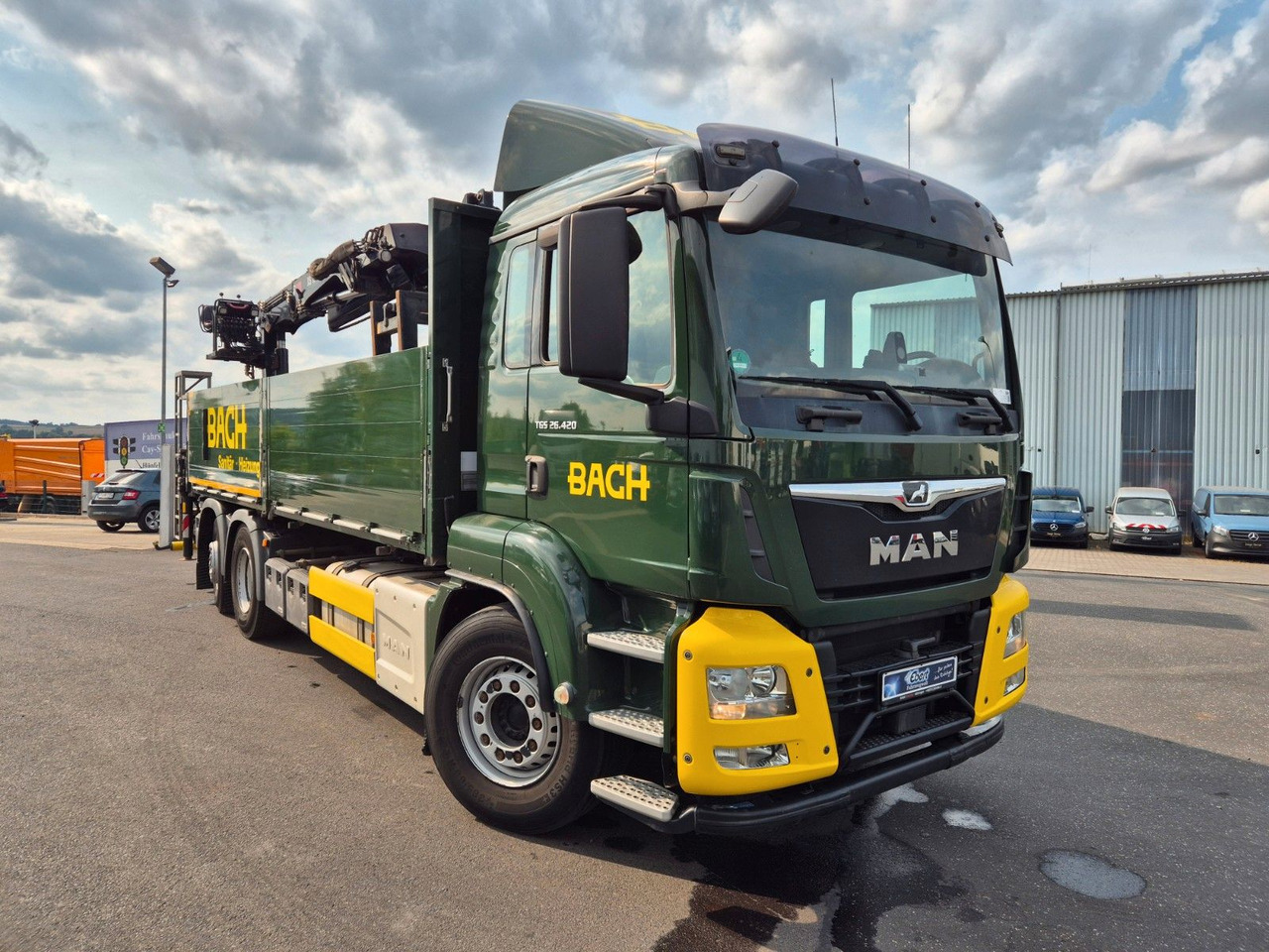 MAN TGS 26.420 6x2-4 LL Hiab 177K PRO 2 Stück - Camion plateau, Camion grue: photos 3 MAN TGS 26.420 6x2-4 LL Hiab 177K PRO 2 Stück - Camion plateau, Camion grue: photos 3